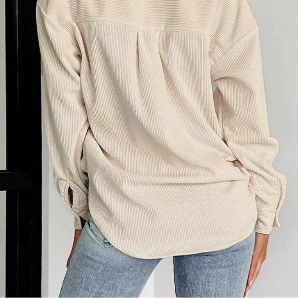 Parchment Houndstooth Corduroy Patchwork Flap Poc… - image 6